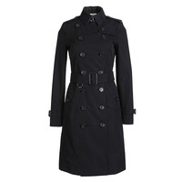 BURBERRY 博柏利 Heritage系列 Trench 女士长款风衣 39005451 黑色 8