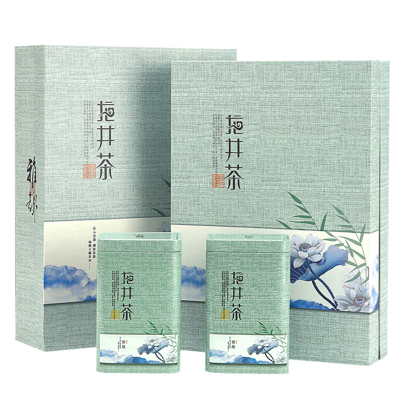PAINTING TEA 画茗 雨前浓香 龙井茶 200g 礼盒装