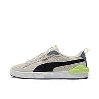 PUMA 彪马 Suede Bloc 中性运动板鞋 381183-01 象牙白/黑色 40