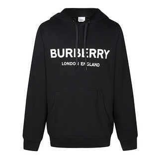 BURBERRY 博柏利 男士连帽卫衣 80095091 黑色 XL