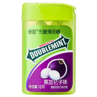 有券的上：DOUBLEMINT 绿箭 薄荷糖 黑加仑子味 约20粒