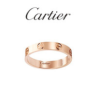 Cartier 卡地亚 LOVE系列戒指 玫瑰金 50规格窄版对戒B4085250