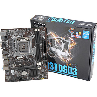 ONDA 昂达 H310SD3全固版 M-ATX主板（Intel LGA1151、H310）