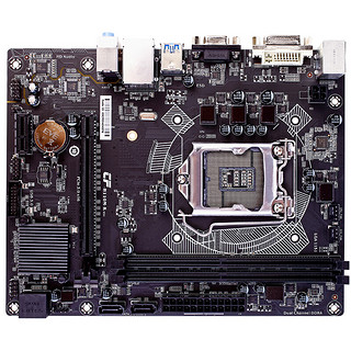 COLORFUL 七彩虹 C.H110M-K全固态版 V21 M-ATX主板（Intel LGA1151、H110）