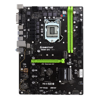 BIOSTAR 映泰 TB250-BTC ATX主板（Intel LGA1151、B365）