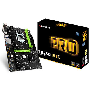 BIOSTAR 映泰 TB250-BTC ATX主板（Intel LGA1151、B365）