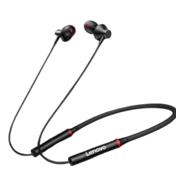 Lenovo 联想 HE05X 入耳式颈挂式蓝牙耳机 炫酷黑