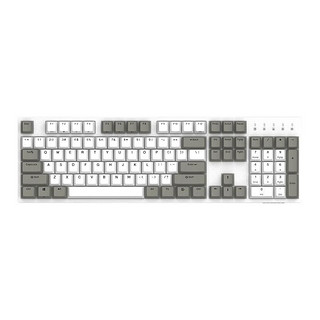DURGOD 杜伽 K310 104键 有线机械键盘 天然白 Cherry银轴 无光