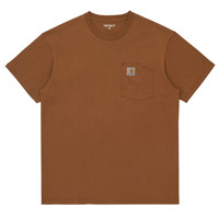 carhartt WIP 男士圆领短袖T恤 201012E 棕色 XL