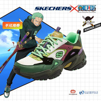 Skechers斯凯奇海贼王联名系列2021年秋季男女佐罗款机能风老爹鞋 896034/894034 896034-BKMT 黑色/多彩色 女款 35