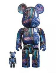 HOWstore Basquiat巴斯奎特七代 Bearbrick 1000@00% 积木熊