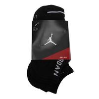 NIKE 耐克 男女中短筒休闲透气运动袜三双装SX5546-010 黑色 S