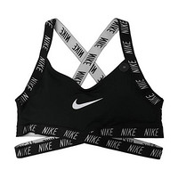 耐克 女子低强度支撑运动内衣 NIKE  LOGO BRA  AQ0919 AQ0919-010黑 XS