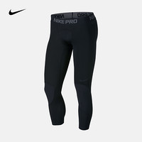 耐克 男子篮球训练紧身裤 NIKE PRO DRI-FIT 3/4  925821 925821-010 L