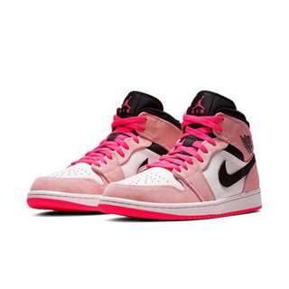 AIR JORDAN 正代系列 Air Jordan 1 Mid SE 男子篮球鞋 852542-801 粉/红 43