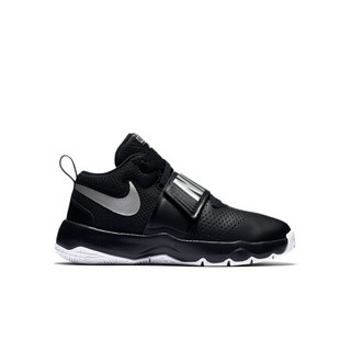 NIKE 耐克 Team Hustle D 8 (GS) 大童篮球鞋 881941-001 黑色 36.5