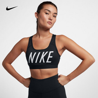 耐克 NIKE SWOOSH LOGO 女子中强度支撑运动内衣 AQ3430 AQ3430-010 XL