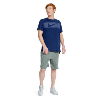 NIKE 耐克 BREATH 男子运动T恤 AJ8005-492 蓝色 M