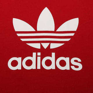 adidas ORIGINALS TREFOIL CREW 男子运动卫衣 DX3615 红色 XL