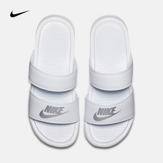 耐克 NIKE BENASSI DUO ULTRA SLIDE 女子拖鞋 819717 819717-100白/金属银 44.5