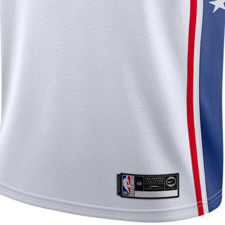 NIKE 耐克 NBA CONNECTED JERSEY 费城76人队 21号/恩比德 男子篮球球衣 864441-102 白色 XL