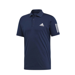 adidas 阿迪达斯 CLUB 3STR POLO 男子POLO衫 DU0850 深蓝色 XL