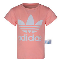 adidas originals阿迪三叶草女小童TREFOIL TEE短袖T恤DV2861 FM5625 110