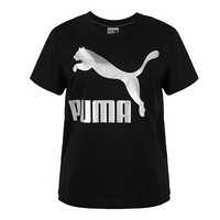 PUMA 彪马 女子运动T恤 579406-01 黑色/银色 XXL