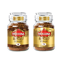 Moccona 摩可纳 冻干美式黑咖啡粉 深度+中度2口味 200g
