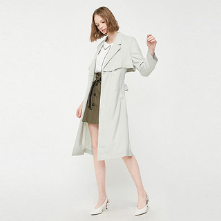 VERO MODA 319321529 女士长款风衣外套