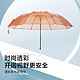  Beneunder 蕉下 透彩透明雨伞女小清新风 便携雨伞长柄伞多彩纯色直柄伞　