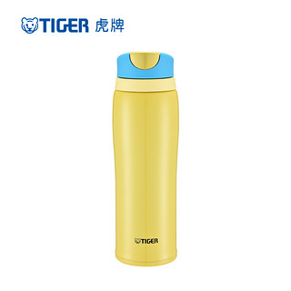 TIGER 虎牌 tiger）保温杯MCB-H48C 480ML 柠檬黄YL 车载保温杯 304不锈钢真空水杯 男女便携车载水杯