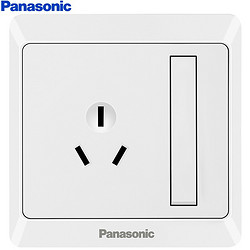 Panasonic 松下 WMWA608-N 86型墙面开关插座 16A 3孔带开关