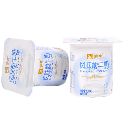 mengniu蒙牛风味酸牛奶老酸奶原味100克16杯组