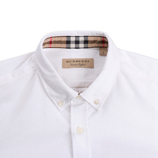 BURBERRY 博柏利 男士长袖衬衫 80030671 白色 XXL