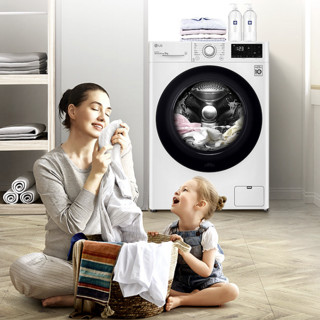 LG 纤薄系列 FCY90N2W 直驱滚筒洗衣机 9kg 奢华白