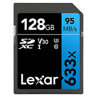 Lexar 雷克沙 128G SD存储卡 U3 V30 相机内存卡class10高速SD大卡800x 128G