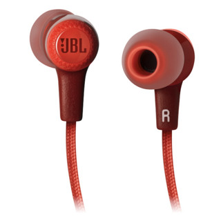 JBL 杰宝 E25BT 入耳式颈挂式蓝牙耳机 红色