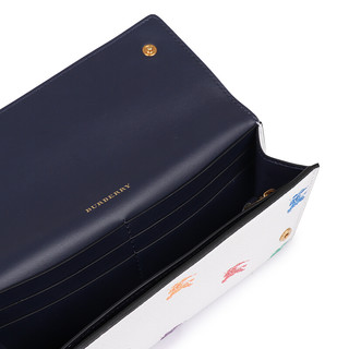BURBERRY 博柏利 女士皮革长款钱包 80077501 粉笔白色