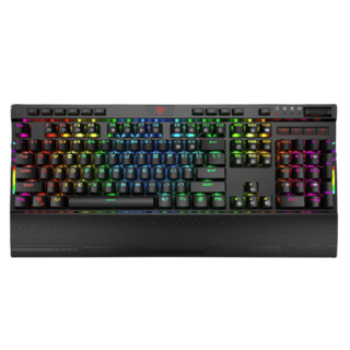 E.T I119 刀锋 116键 有线机械键盘 黑色 国产青轴 RGB