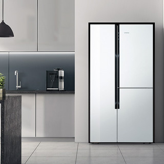 siemens西门子ka96fs70ti对开门冰箱湖影白