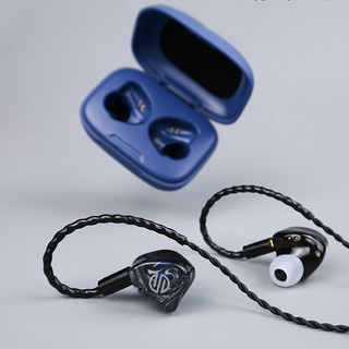 BGVP Q2S 入耳式真无线降噪圈铁双模耳机  蓝黑色