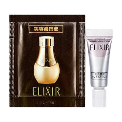 ELIXIR 怡丽丝尔 优悦活颜浓缩精华蜜 0.4ml+纯肌净白眼霜 2g