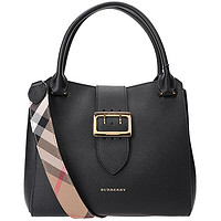 BURBERRY 博柏利 The Buckle系列 女士牛皮手提包 40290221 黑色 中号