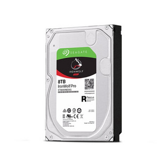 SEAGATE 希捷 酷狼IronWolf Pro 3.5英寸NAS硬盘 8TB (CMR、7200rpm、256MB) ST8000NE001