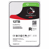 SEAGATE 希捷 酷狼IronWolf Pro系列 3.5英寸 NAS硬盘 12TB (CMR、7200rpm、256MB) ST12000NE0008