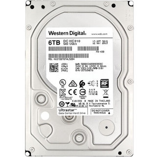 西部数据 6TB HC310 SAS接口 7200转256M 企业级硬盘(HUS726T6TAL5204)