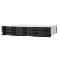 威联通（QNAP）TVS-h1275U-RP 16G双电源企业级12盘机架式网络存储服务器NAS（含导轨+16T*12)