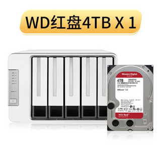 铁威马（TERRA MASTER）D5-300 5盘RAID磁盘阵列盒 阵列柜 硬盘盒（4TB硬盘1块）