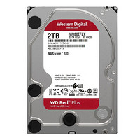 Western Digital 西部数据 红盘Plus系列 3.5英寸 NAS硬盘 2TB (CMR、5400rpm、128MB) WD20EFZX